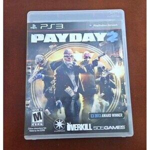 Payday 2 PS3 CIB includes manual